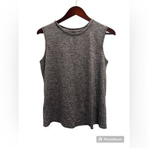 Athleta Gray Peek a Boo Athletic Top Size Medium